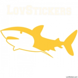 Stickers Requin - Décoration intérieur en Vinyle - Nombreux coloris