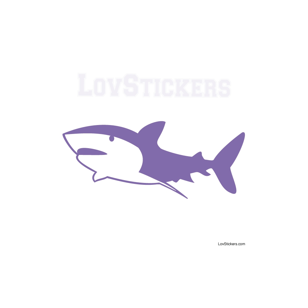 Stickers Requin - Décoration intérieur en Vinyle - Nombreux coloris