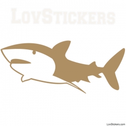 Stickers Requin - Décoration intérieur en Vinyle - Nombreux coloris