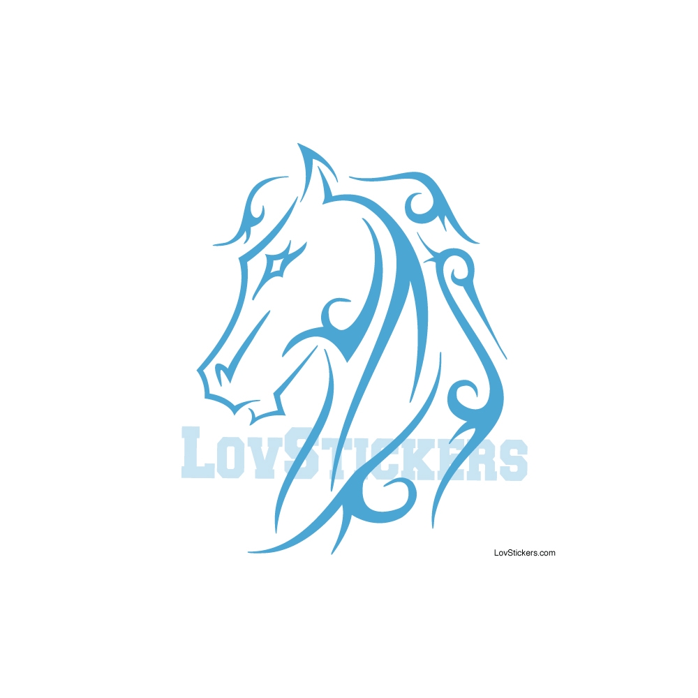 Stickers Tatouage Cheval - Décoration intérieur en Vinyle - Nombreux coloris Stickers Tatouage Cheval - Décoration intérieur en Vinyle - Nombreux coloris