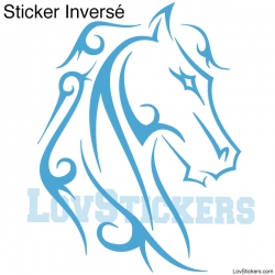 Stickers Tatouage Cheval - Décoration intérieur en Vinyle - Nombreux coloris