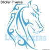 Stickers Tatouage Cheval - Décoration intérieur en Vinyle - Nombreux coloris