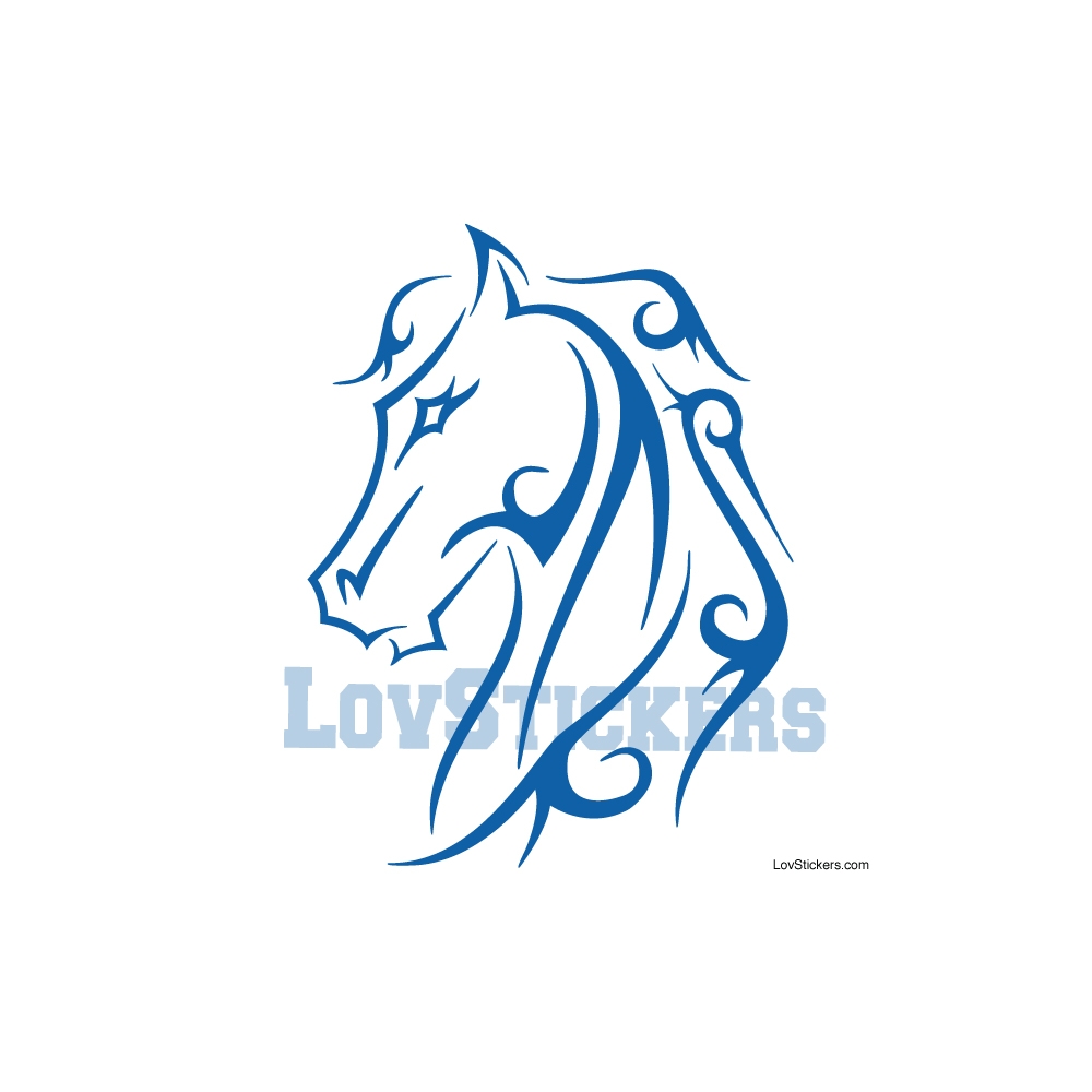 Stickers Tatouage Cheval - Décoration intérieur en Vinyle - Nombreux coloris Stickers Tatouage Cheval - Décoration intérieur en Vinyle - Nombreux coloris