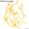 Stickers Tatouage Cheval - Décoration intérieur en Vinyle - Nombreux coloris
