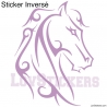 Stickers Tatouage Cheval - Décoration intérieur en Vinyle - Nombreux coloris