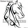 Stickers Tatouage Cheval - Décoration intérieur en Vinyle - Nombreux coloris