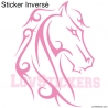 Stickers Tatouage Cheval - Décoration intérieur en Vinyle - Nombreux coloris