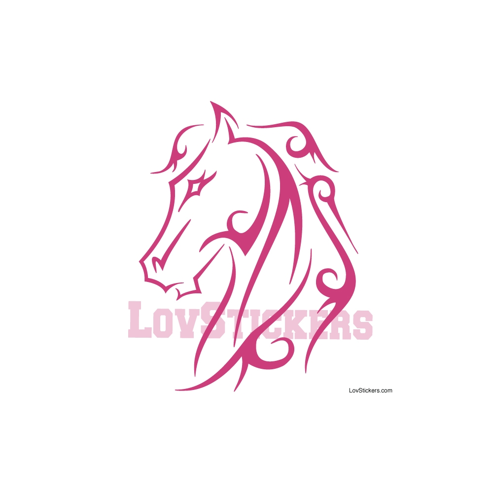 Stickers Tatouage Cheval - Décoration intérieur en Vinyle - Nombreux coloris Stickers Tatouage Cheval - Décoration intérieur en Vinyle - Nombreux coloris