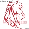 Stickers Tatouage Cheval - Décoration intérieur en Vinyle - Nombreux coloris