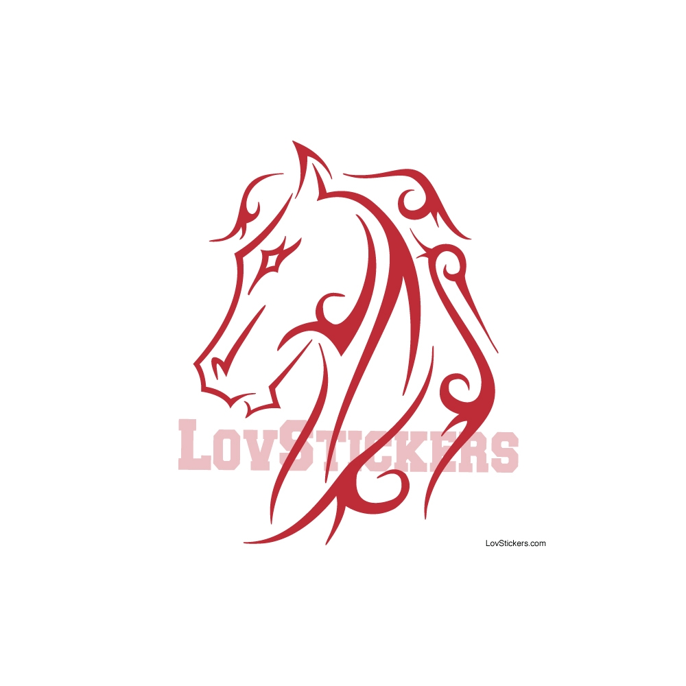 Stickers Tatouage Cheval - Décoration intérieur en Vinyle - Nombreux coloris Stickers Tatouage Cheval - Décoration intérieur en Vinyle - Nombreux coloris
