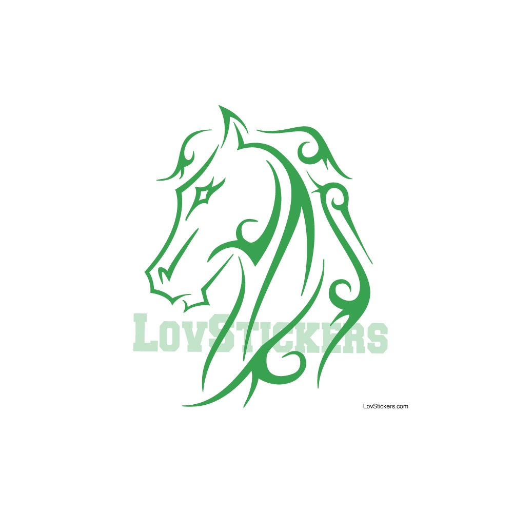 Stickers Tatouage Cheval - Décoration intérieur en Vinyle - Nombreux coloris Stickers Tatouage Cheval - Décoration intérieur en Vinyle - Nombreux coloris