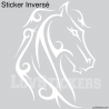 Stickers Tatouage Cheval - Décoration intérieur en Vinyle - Nombreux coloris