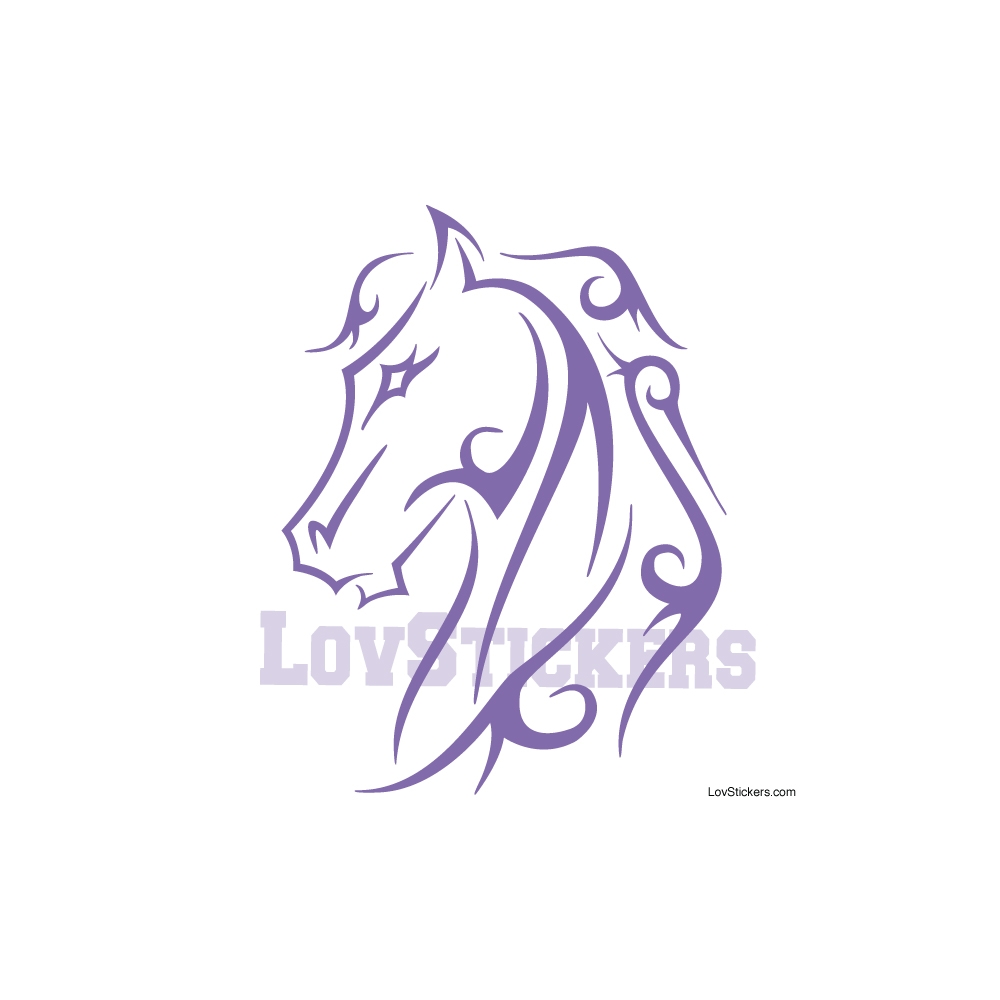 Stickers Tatouage Cheval - Décoration intérieur en Vinyle - Nombreux coloris Stickers Tatouage Cheval - Décoration intérieur en Vinyle - Nombreux coloris