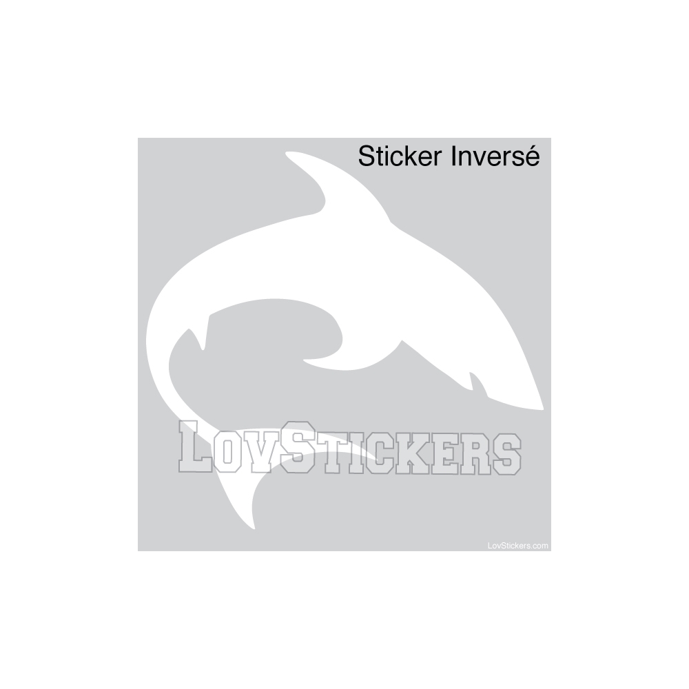 Stickers Requin - Décoration intérieur en Vinyle - Nombreux coloris