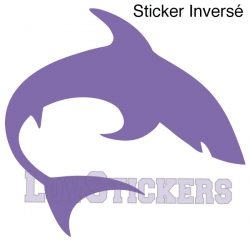 Stickers Requin - Décoration intérieur en Vinyle - Nombreux coloris