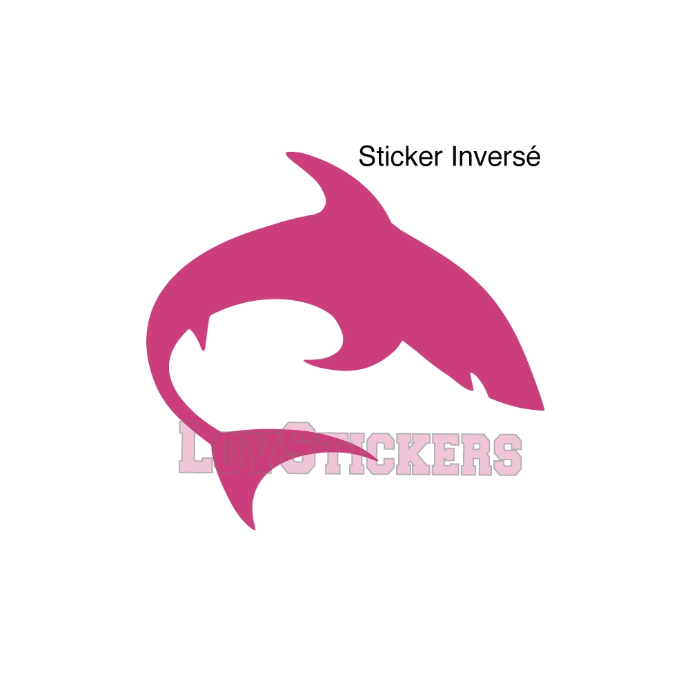 Stickers Requin - Décoration intérieur en Vinyle - Nombreux coloris