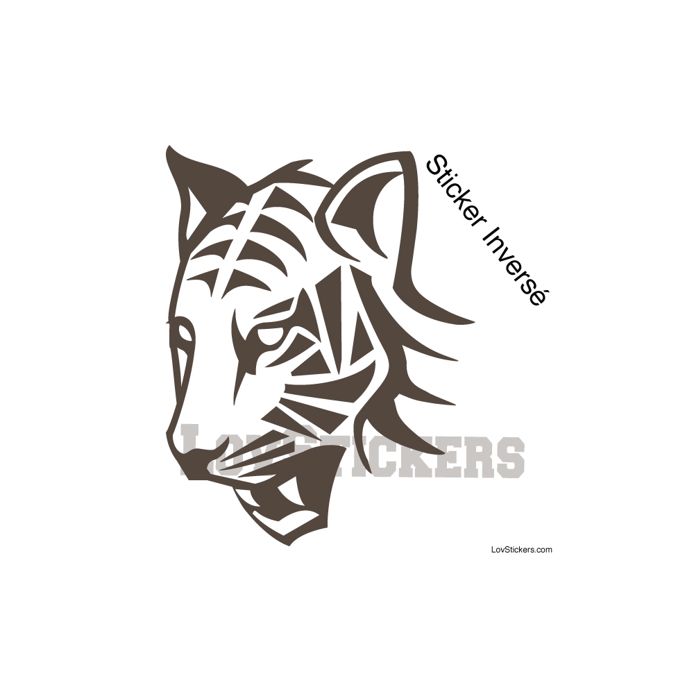 Stickers Tigre - Décoration intérieur en Vinyle - Nombreux coloris