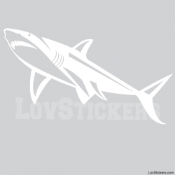 Stickers Requin - Décoration intérieur en Vinyle - Nombreux coloris