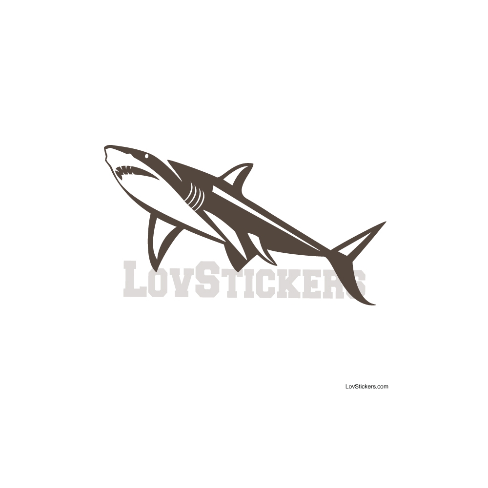 Stickers Requin - Décoration intérieur en Vinyle - Nombreux coloris