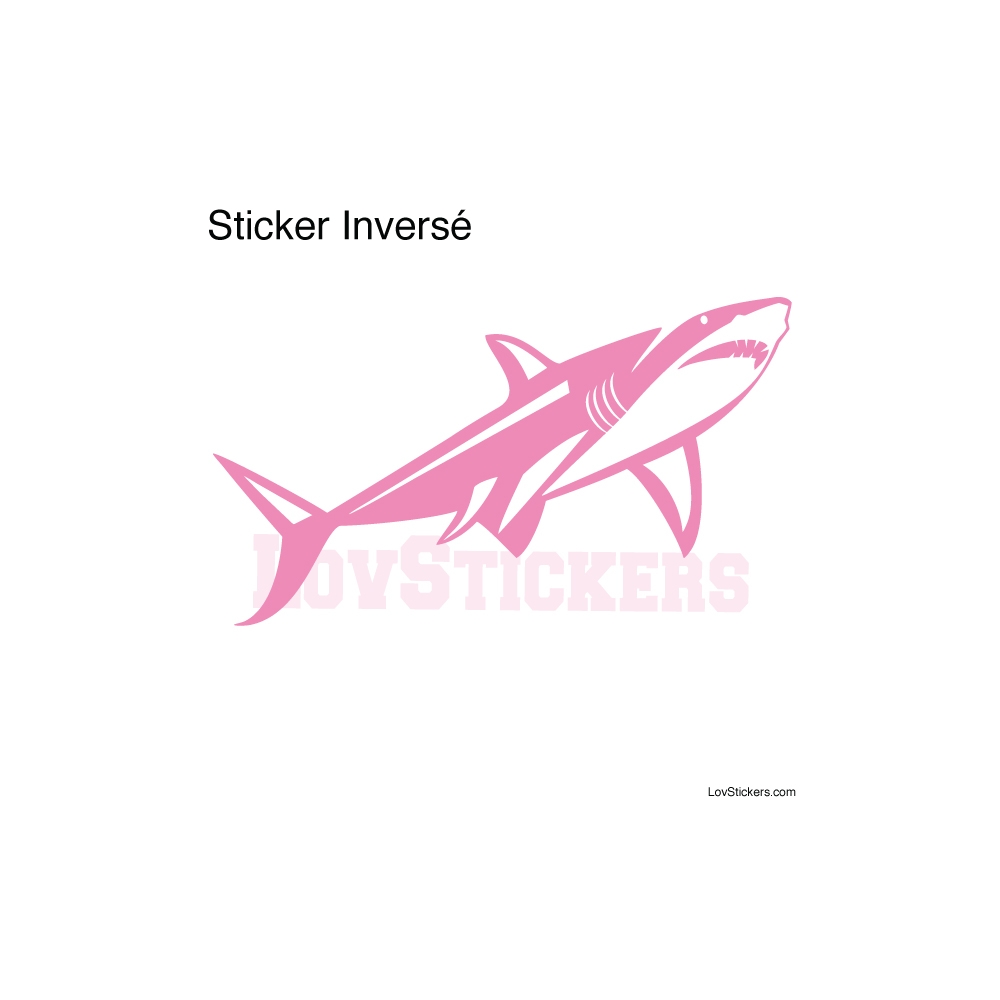 Stickers Requin - Décoration intérieur en Vinyle - Nombreux coloris