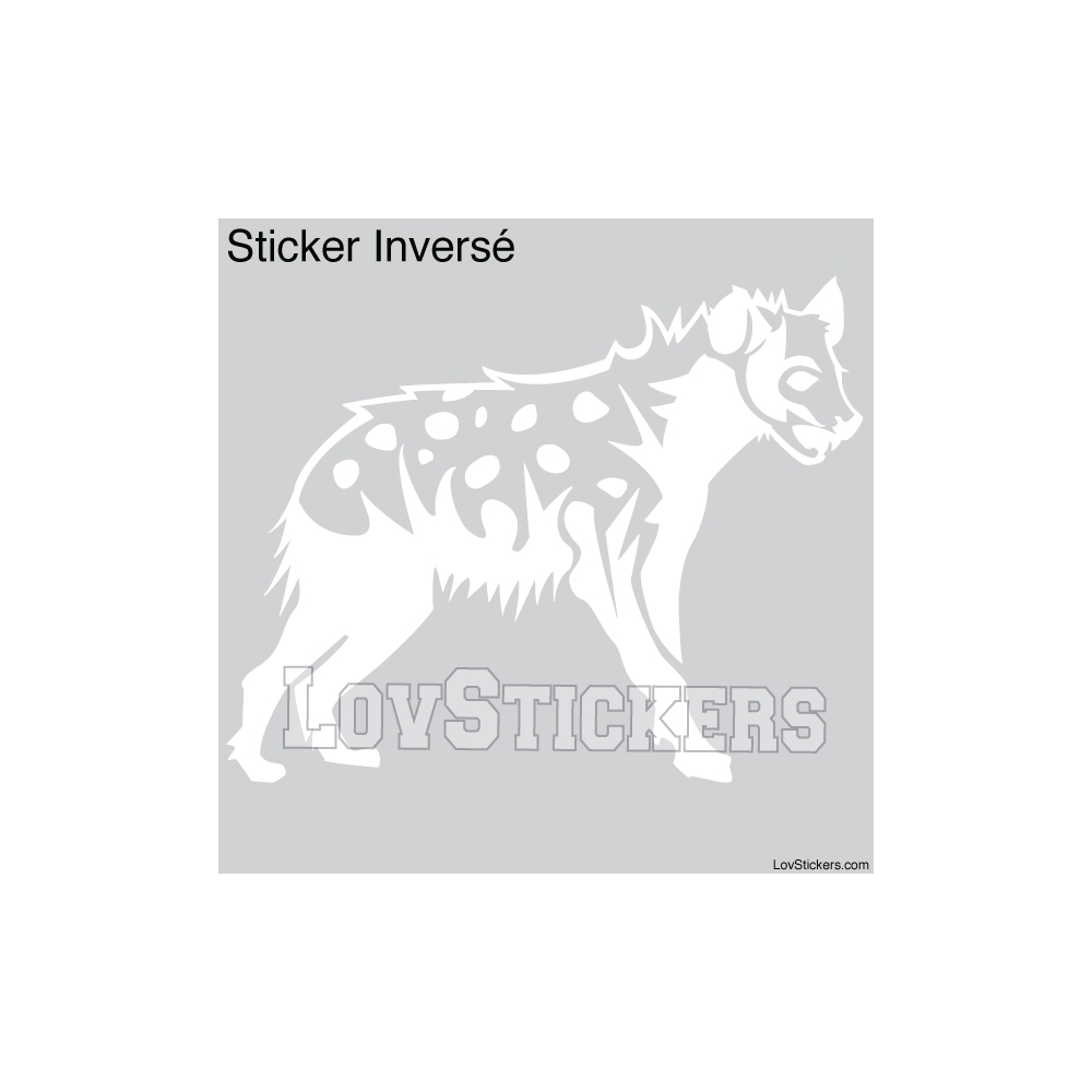 Stickers Hyène tachetée  - Décoration intérieur en Vinyle - Nombreux coloris