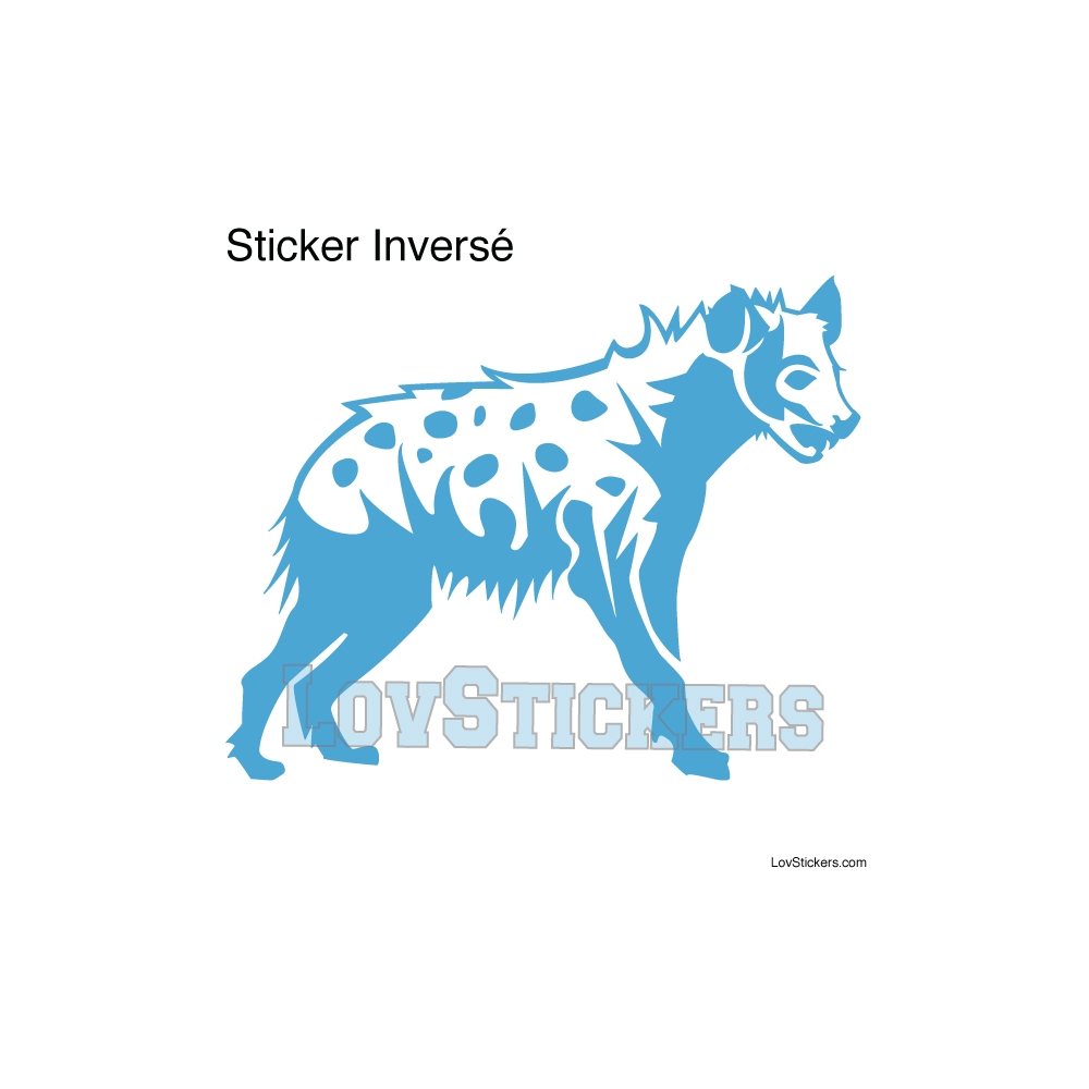 Stickers Hyène tachetée  - Décoration intérieur en Vinyle - Nombreux coloris