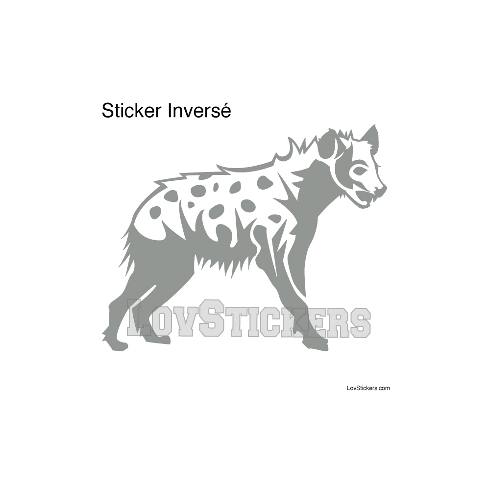 Stickers Hyène tachetée  - Décoration intérieur en Vinyle - Nombreux coloris