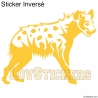 Stickers Hyène tachetée  - Décoration intérieur en Vinyle - Nombreux coloris