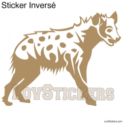 Stickers Hyène tachetée  - Décoration intérieur en Vinyle - Nombreux coloris