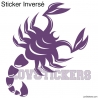 Stickers Scorpion Tribal Tatouage - Décoration intérieur en Vinyle - Nombreux coloris