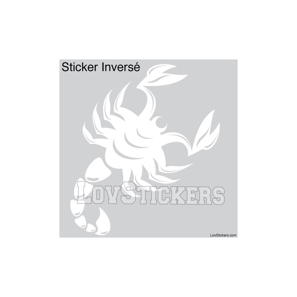 Stickers Scorpion Tribal Tatouage - Décoration intérieur en Vinyle - Nombreux coloris