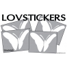 4 Stickers Papillons Mixte - Deco auto voiture papillons