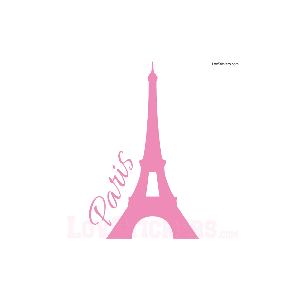 Sticker Tour Eiffel - PARIS - Décoration intérieur en Vinyle - Nombreux coloris