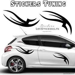 2 Stickers Tribal Tuning Voiture  - Decoration -