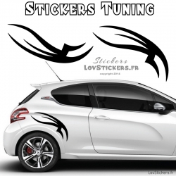 2 Stickers Tribal Tuning Voiture  - Decoration -