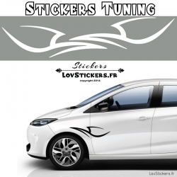 Stickers tuning de deco Tribal pour voiture auto moto