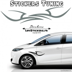 Stickers tuning de deco Tribal pour voiture auto moto