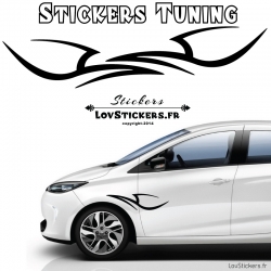 Stickers tuning de deco Tribal pour voiture auto moto