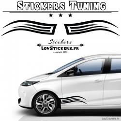 Autocollant Tribal Stickers bande laterale pour auto voiture