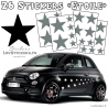 Stickers Vinyle Etoile pour decoration de la voiture - Stickers pas cher