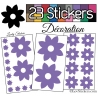 23 Stickers Fleur Mixte - Autocollant Décoration Intérieur