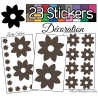 23 Stickers Fleur Mixte - Autocollant Décoration Intérieur