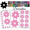 23 Stickers Fleur Mixte - Autocollant Décoration Intérieur