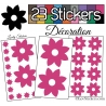 23 Stickers Fleur Mixte - Autocollant Décoration Intérieur