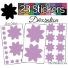 23 Stickers Fleur Mixte - Autocollant Décoration Intérieur