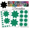 23 Stickers Fleur Mixte - Autocollant Décoration Intérieur