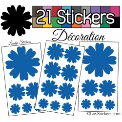 21 Stickers de decoration pour la maison - Autollant Vinyle repositionnable et non permanent