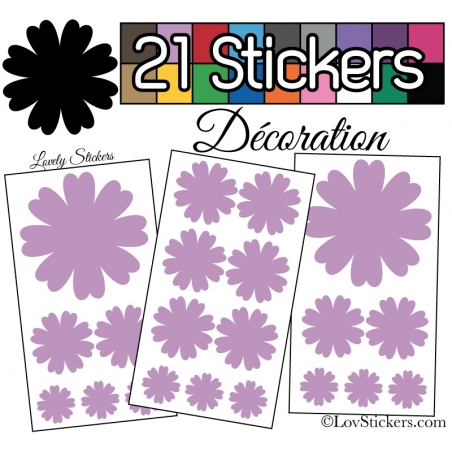 21 Stickers de decoration pour la maison - Autollant Vinyle repositionnable et non permanent 21 Stickers de decoration pour la maison - Autollant Vinyle repositionnable et non permanent