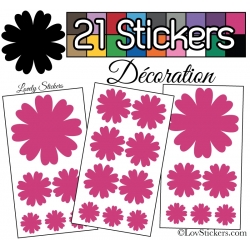 21 Stickers de decoration pour la maison - Autollant Vinyle repositionnable et non permanent