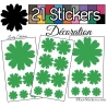 21 Stickers de decoration pour la maison - Autollant Vinyle repositionnable et non permanent